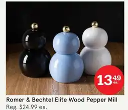 Kitchen Stuff Plus Romer & Bechtel Elite Wood Pepper Mill offer
