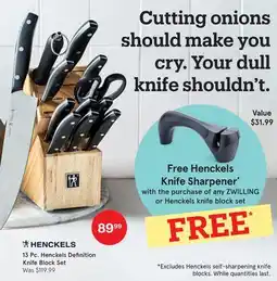 Kitchen Stuff Plus 13 Pc. Henckels Definition Knife Block Set offer