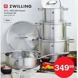 Kitchen Stuff Plus 10 Pc. ZWILLING Passion Cookware Set offer