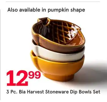 Kitchen Stuff Plus 3 Pc. Bia Harvest Stoneware Dip Bowls Set offer