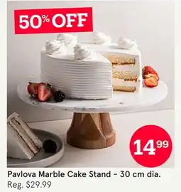 Kitchen Stuff Plus Pavlova Marble Cake Stand-30 cm dia offer