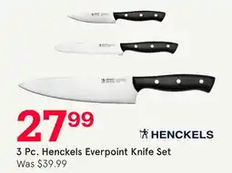 Kitchen Stuff Plus 3 Pc. Henckels Everpoint Knife Set offer