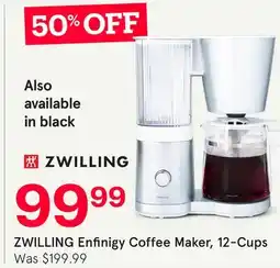 Kitchen Stuff Plus ZWILLING Enfinigy Coffee Maker, 12-Cups offer