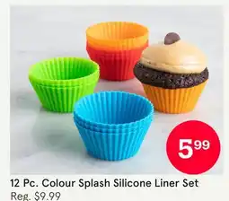 Kitchen Stuff Plus 12 Pc. Colour Splash Silicone Liner Set offer