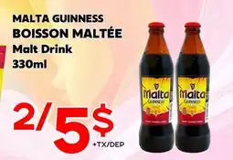 Marche Salaberry MALTA GUINNESS BOISSON MALTÉE offer