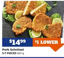 M & M Food Market Pork Schnitzel 5-7 PIECES offer