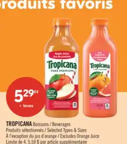Pharmaprix TROPICANA Beverages offer