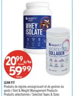 Pharmaprix LEAN FIT Diet & Weight Management Products offer