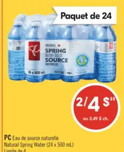 Pharmaprix PC Natural Spring Water offer