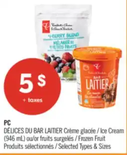 Pharmaprix PC Ice Cream (946 mL) or Frozen Fruit offer