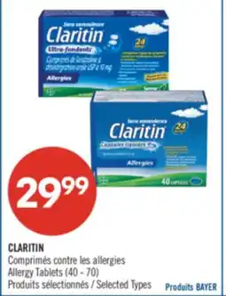 Pharmaprix CLARITIN Allergy Tablets (40 - 70) offer