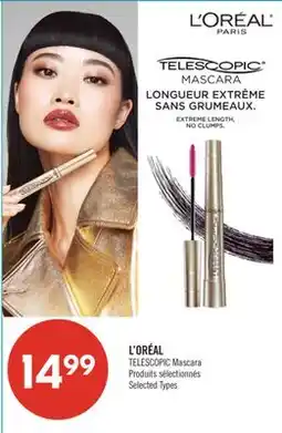 Pharmaprix L'ORÉAL TELESCOPIC Mascara offer