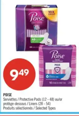 Pharmaprix POISE Protective Pads (12-48) or Liners (28-54) offer