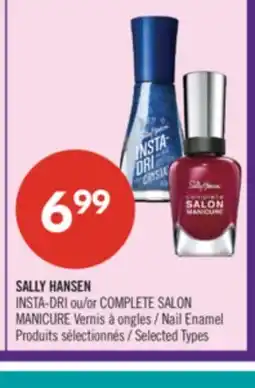 Pharmaprix SALLY HANSEN INSTA-DRI or COMPLETE SALON MANICURE Nail Enamel offer