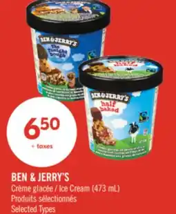Pharmaprix BEN & JERRY'S Ice Cream (473ml) offer