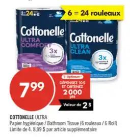 Pharmaprix COTTONELLE ULTRA Bathroom Tissue offer