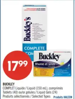 Pharmaprix BUCKLEY COMPLET Liquid (150 mL), Tablets (40) or Liquid Gels (24) offer