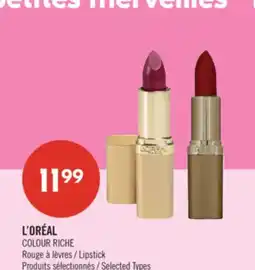 Pharmaprix L'ORÉAL COLOUR RICHE Lipstick offer