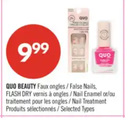 Pharmaprix QUO BEAUTY False Nails, FLASH DRY Nail Enamel or Nail Treatment offer