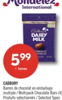 Pharmaprix CADBURY Multipack Chocolate Bars offer