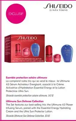 Pharmaprix Shiseido Ultimune Sun Defense Collection offer