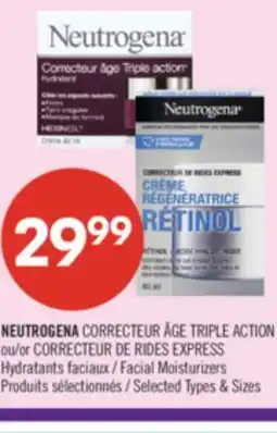 Pharmaprix NEUTROGENA TRIPLE ACTION or EXPRESS Facial Moisturizers offer