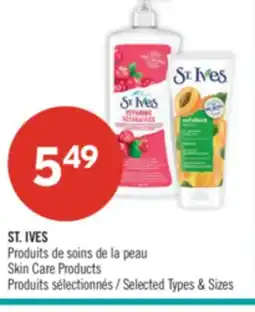 Pharmaprix ST. IVES Skin Care Products offer