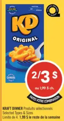 Pharmaprix KRAFT DINNER offer