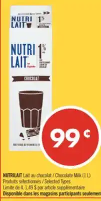 Pharmaprix NUTRILAIT Chocolate Milk offer