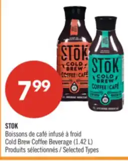 Pharmaprix STOK Cold Brew Coffee Beverage offer