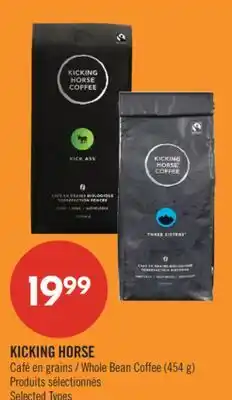 Pharmaprix KICKING HORSE Whole Bean Coffee offer