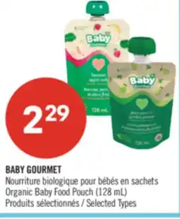 Pharmaprix BABY GOURMET Organic Baby Food Pouch offer