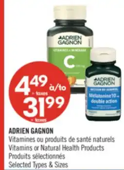 Pharmaprix ADRIEN GAGNON Vitamins or Natural Health Products Health Products offer