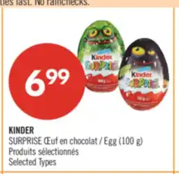 Pharmaprix KINDER SURPRISE Œuf en chocolat offer