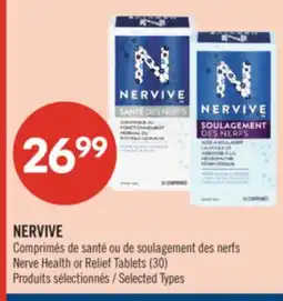 Pharmaprix NERVIVE Nerve Health or Relief Tablets offer