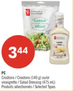 Pharmaprix PC Croutons (140 g) or Salad Dressing (475 mL) offer