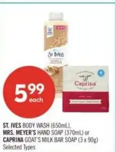 Shoppers Drug Mart Mrs. meyer's hand soap offer