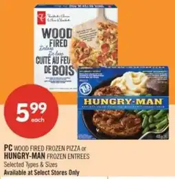 Shoppers Drug Mart PC wood fired frozen pizza or hungry-man offer