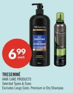 Shoppers Drug Mart Tresemmé hair care products offer
