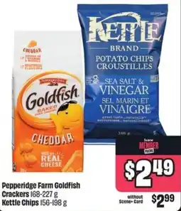 FreshCo Pepperidge Farm Goldfish Crackers and Kettle Chips offer
