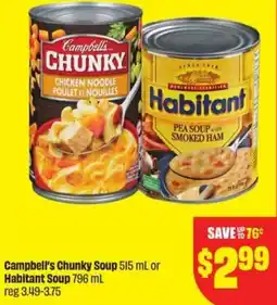 FreshCo Campbell's Chunky Soup or Habitant Soup offer