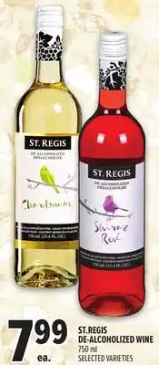 Metro ST. REGIS DE-ALCOHOLIZED WINE offer