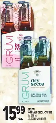 Metro GRUVI NON-ALCOHOLIC WINE offer