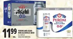 Metro PERONI AND ASAHI NON-ALCOHOLIC BEER offer