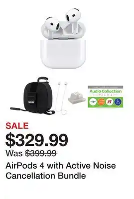 TSC Stores AirPods 4 with Active Noise Cancellation Bundle offer