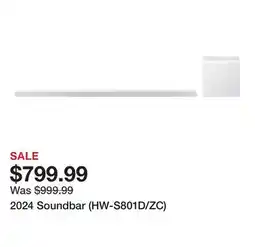 TSC Stores 2024 Soundbar (HW-S801D/ZC) offer