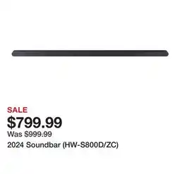TSC Stores 2024 Soundbar (HW-S800D/ZC) offer