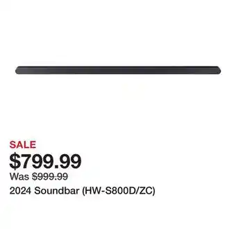 TSC Stores 2024 Soundbar (HW-S800D/ZC) offer