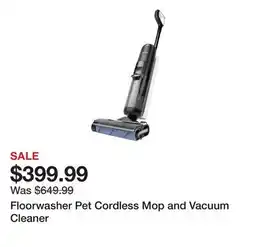 TSC Stores Floorwasher Pet Cordless Mop and Vacuum Cleaner offer
