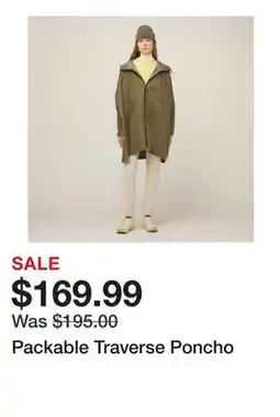 TSC Stores Packable Traverse Poncho offer
